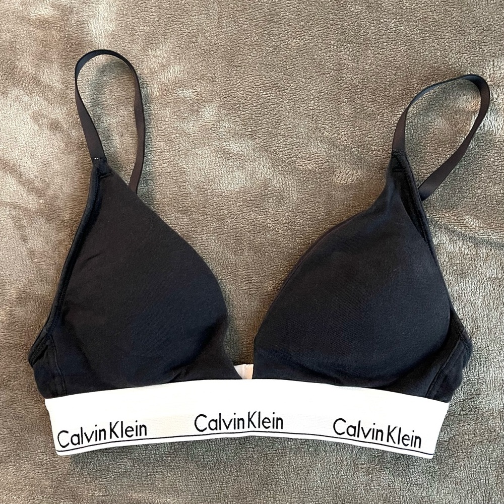 Calvin Klein Black Bralette Size Small